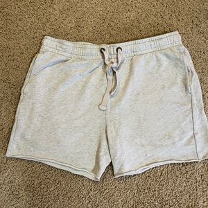 Heather grey lounge shorts